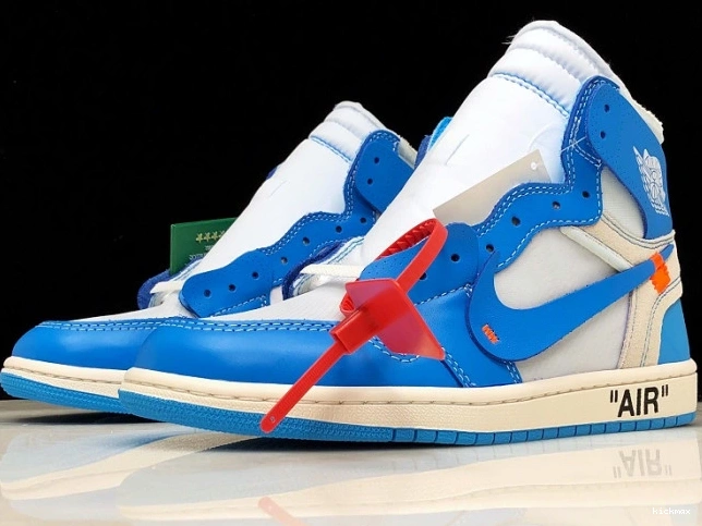 Rep AQ0818-148 UNC Air Blue 1 Off-White Jordan Powder 0726